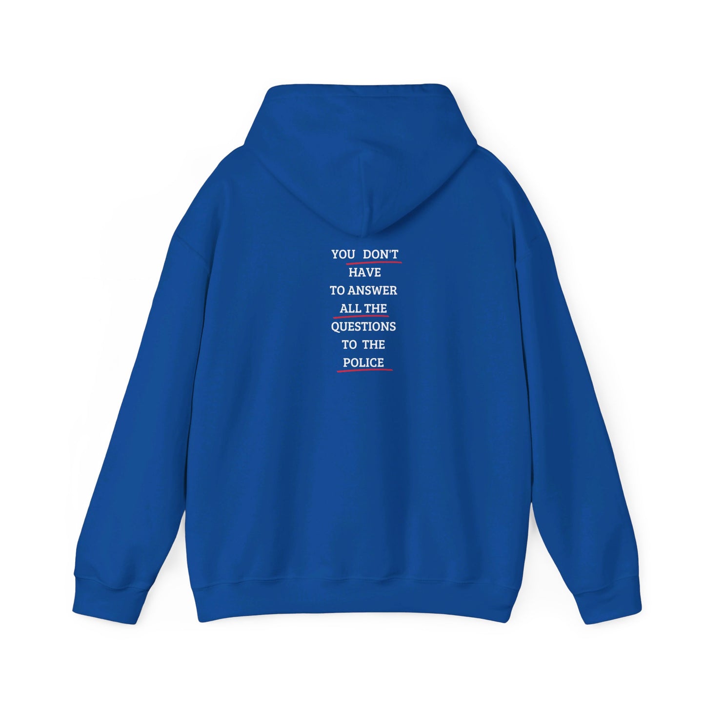 ""You don't have to answer all the question" Hoodie