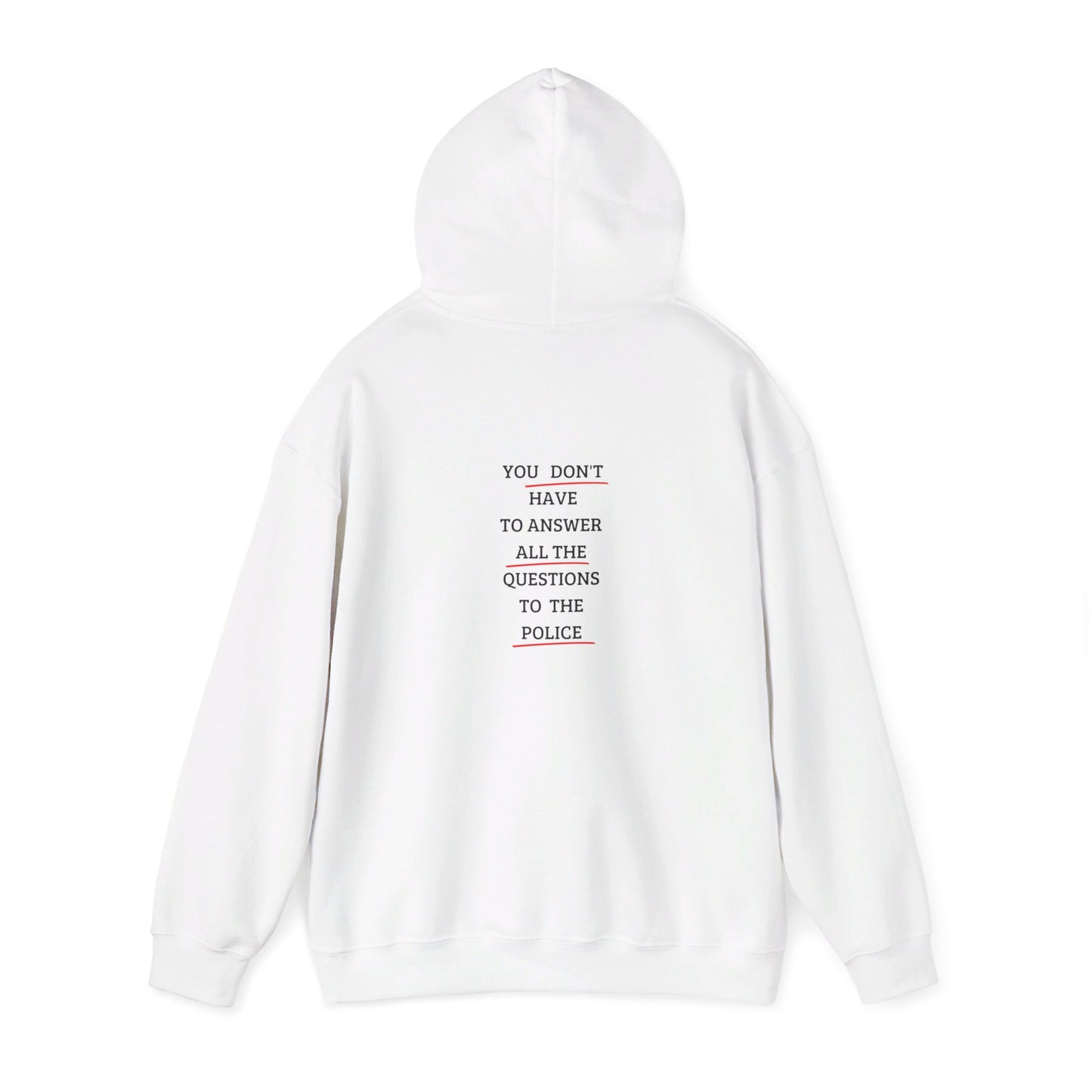 ""You don't have to answer all the question" Hoodie