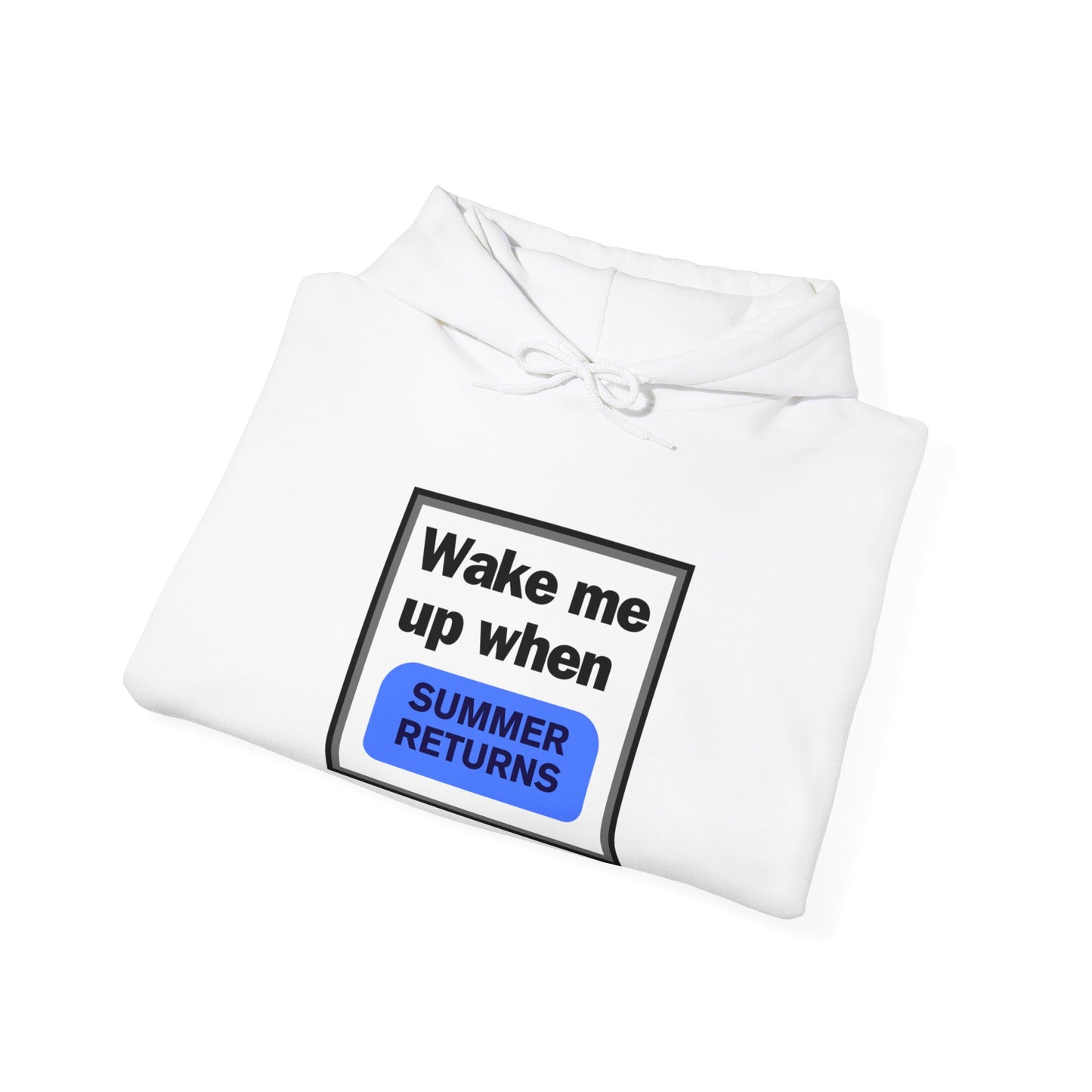 "Wake me up when summer returns" Hoodie