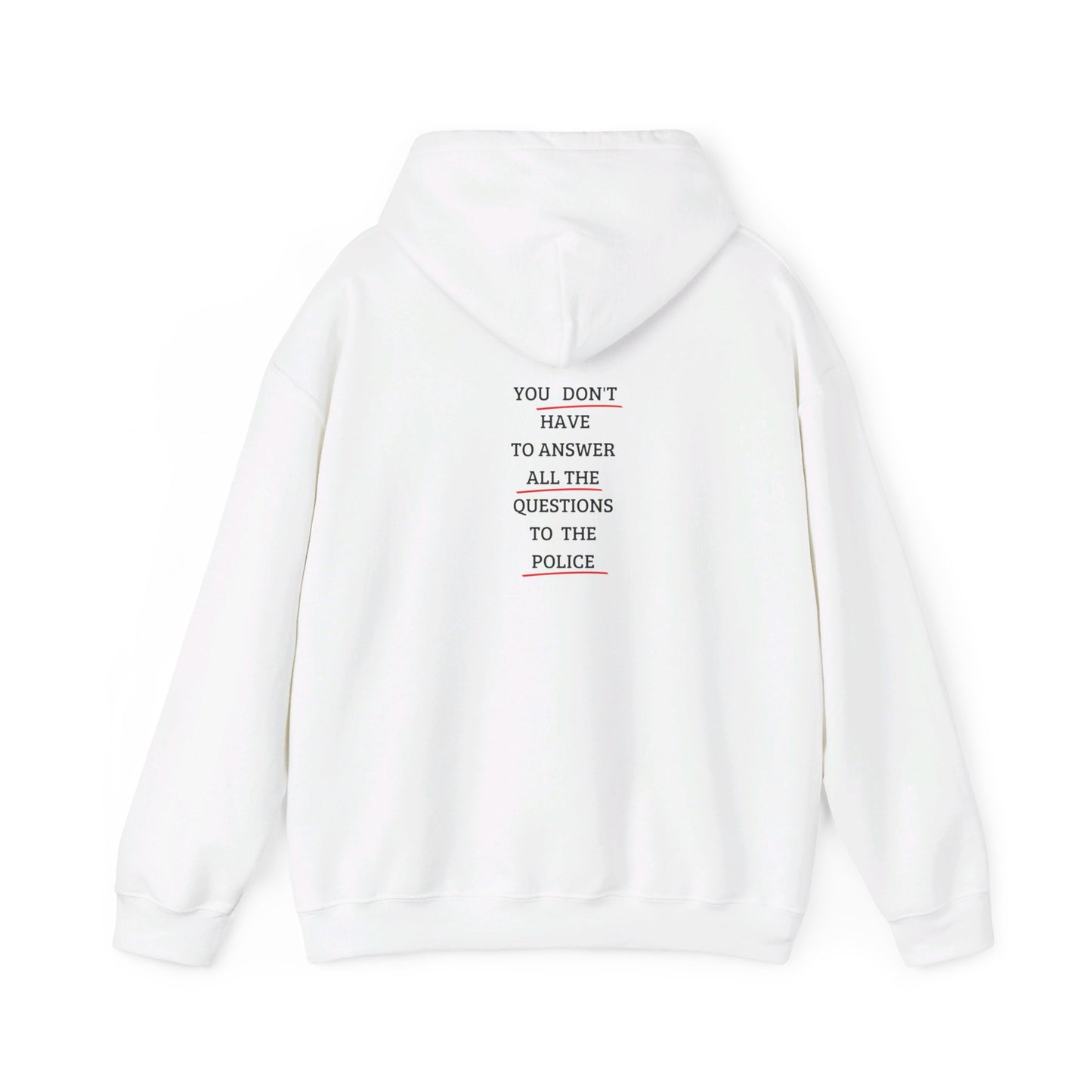 ""You don't have to answer all the question" Hoodie